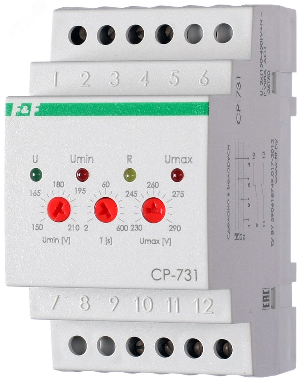 Реле контроля напряжения CP-731 EA04.009.005 Евроавтоматика F&F - превью 2