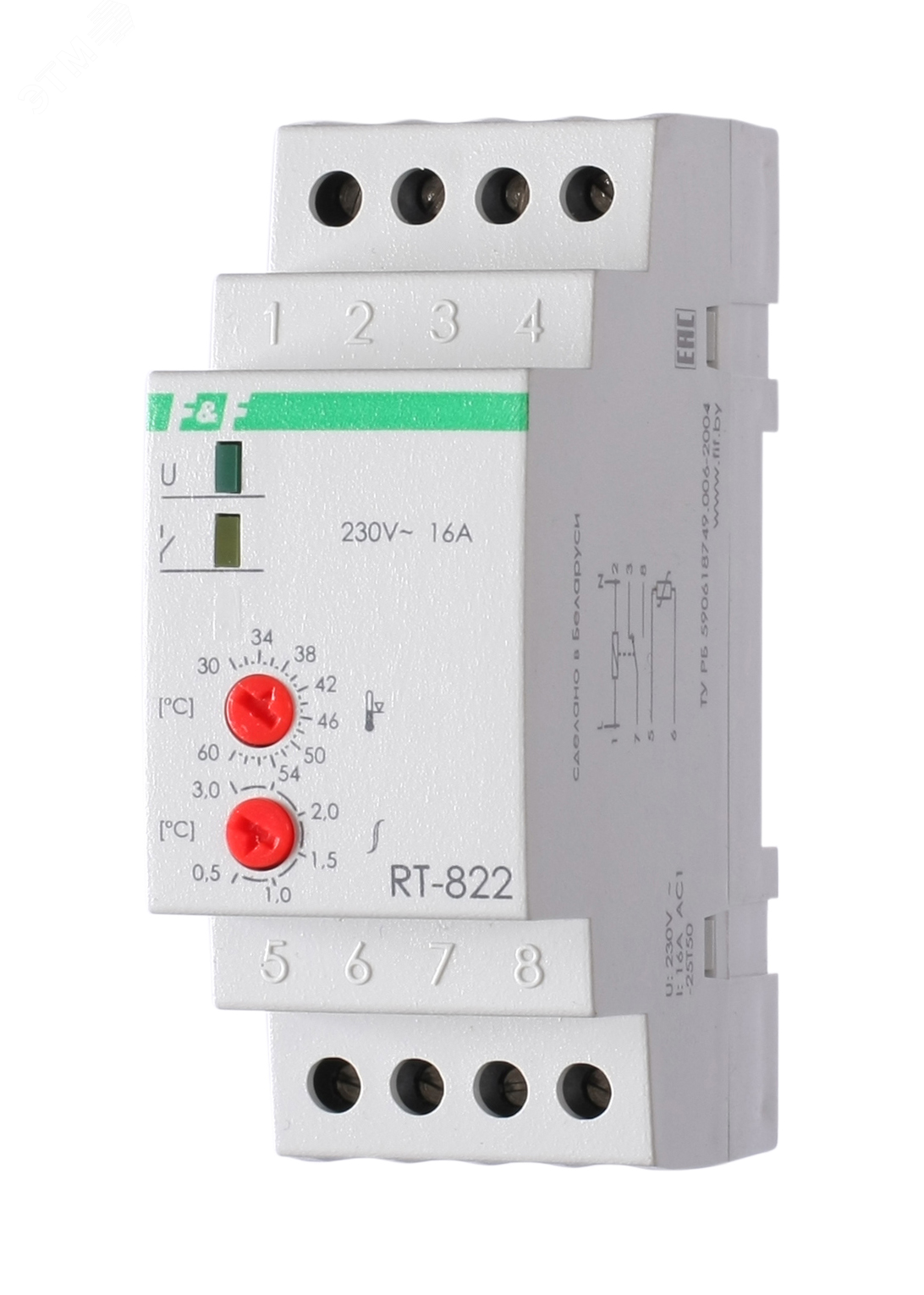 Изображение товара Реле контроля температуры RT-822 (шт)
