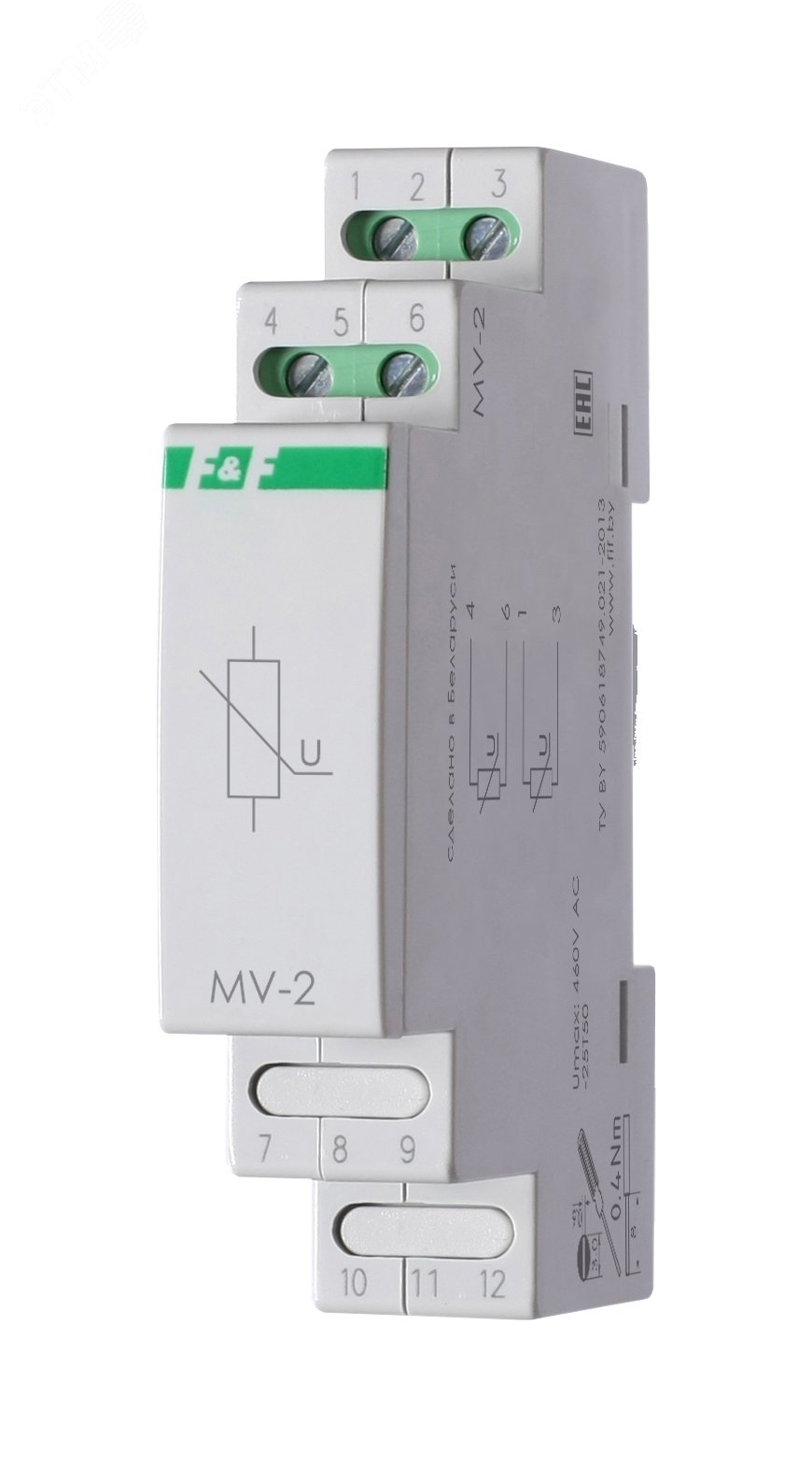 Изображение товара Фильтр сетевой помехоподавляющий MV-2 на DIN-рейку