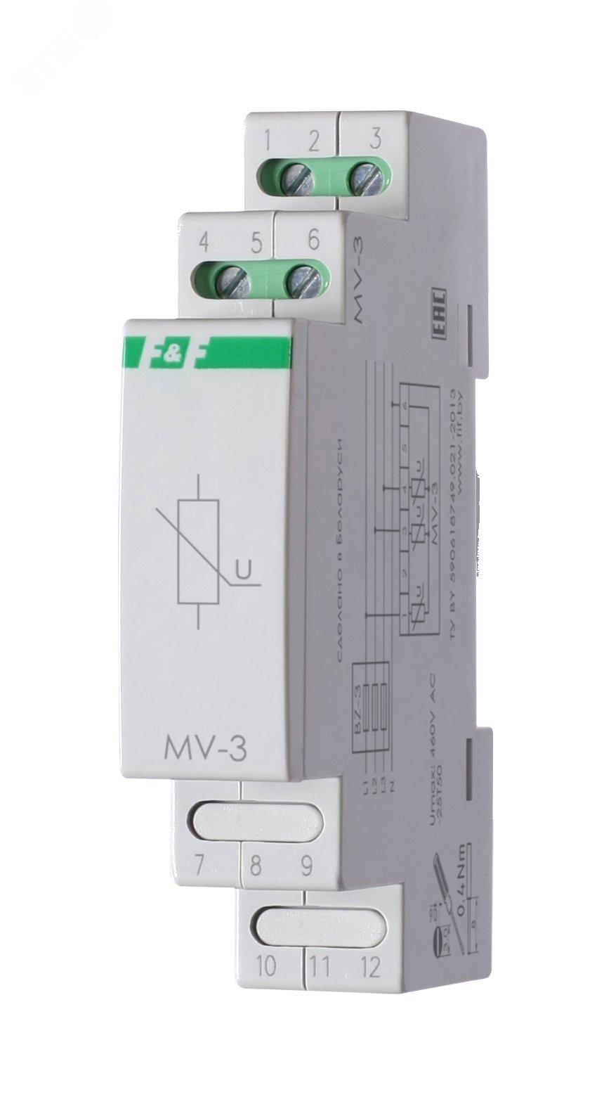 Изображение товара Фильтр сетевой помехоподавляющий MV-3 для защиты электрооборудования