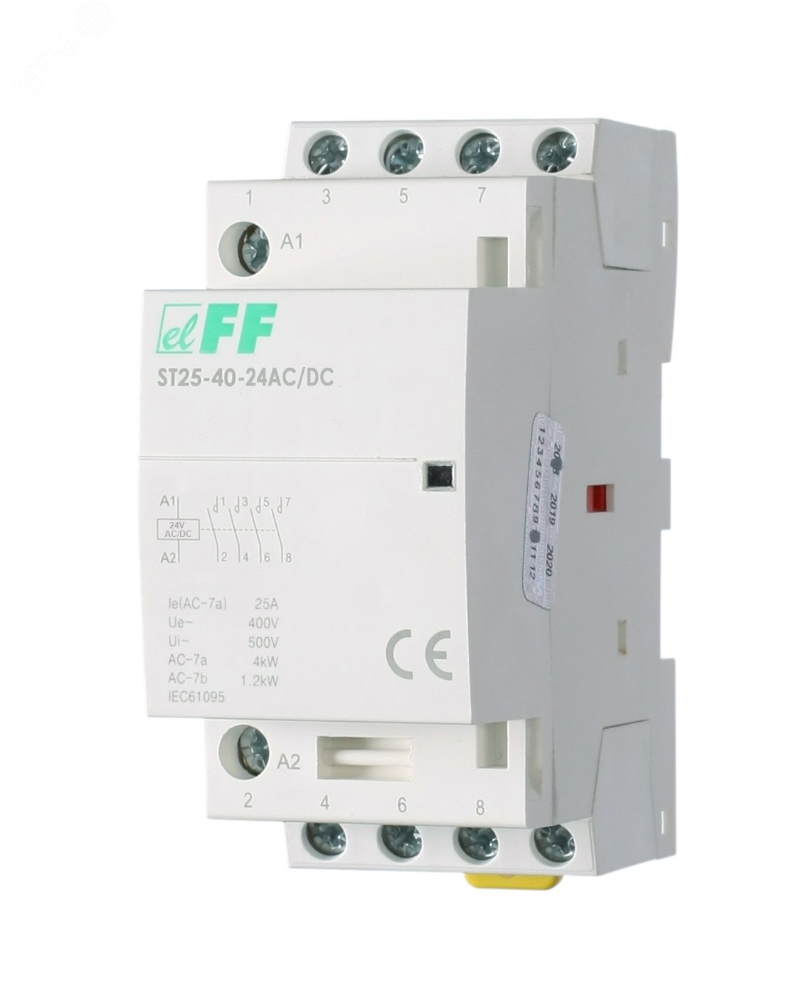 Изображение товара Модульный контактор ST25-40-24 AC/DC 24 В 25 А для DIN-рейки