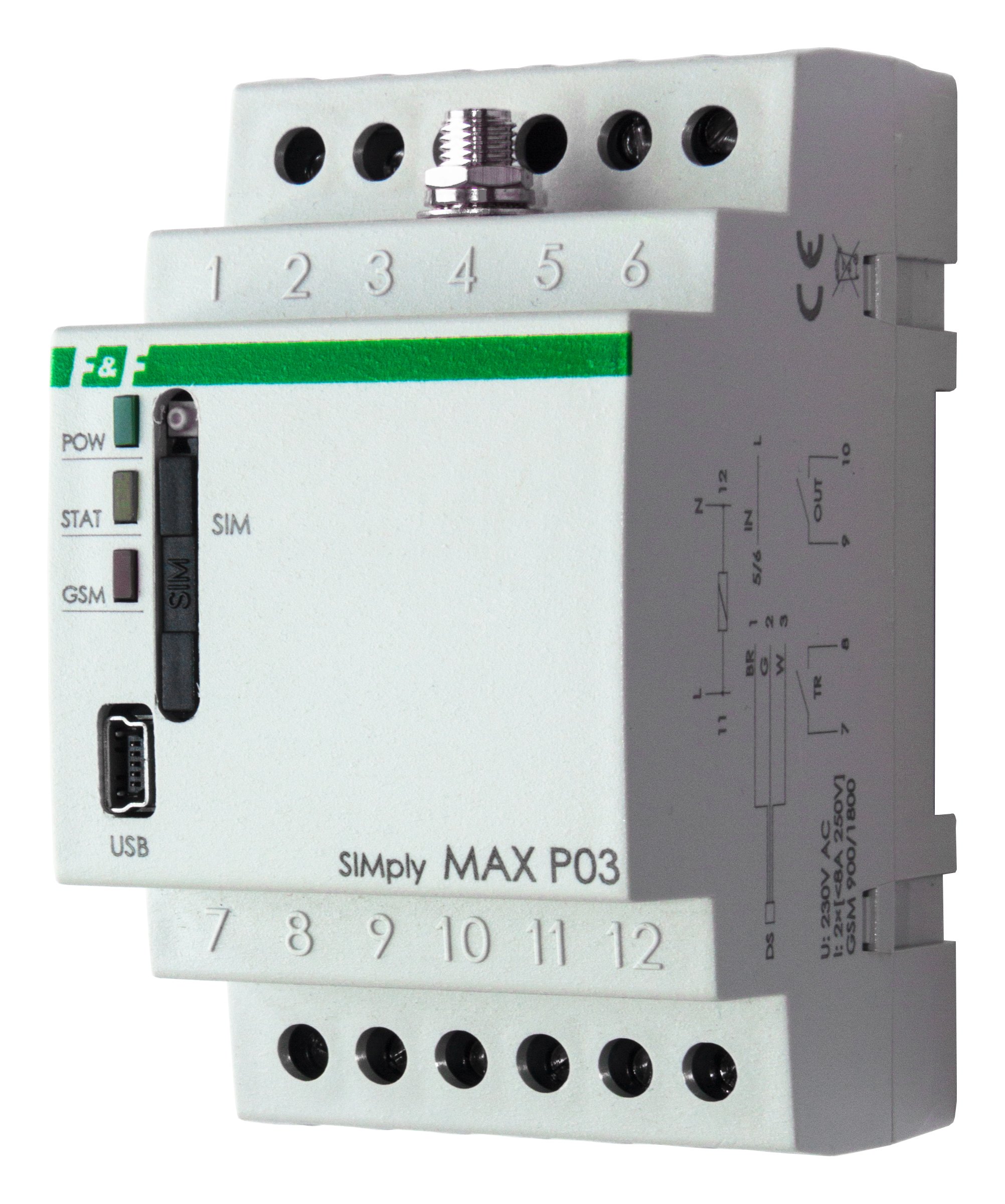 Реле дистанционного управления SIMply MAX Р03 EA15.001.003 Евроавтоматика F&F