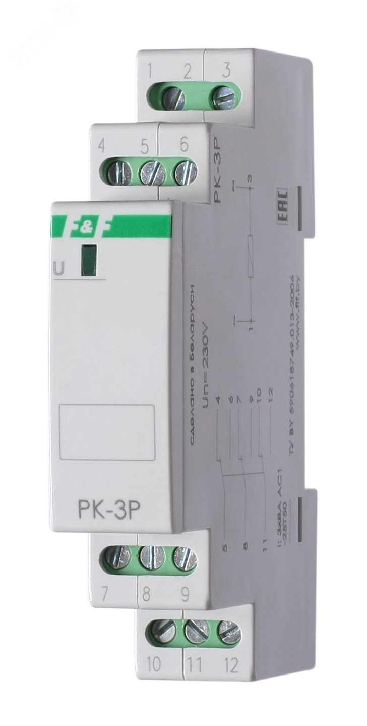 Изображение товара Реле электромагнитное PK-3P 12 (шт)