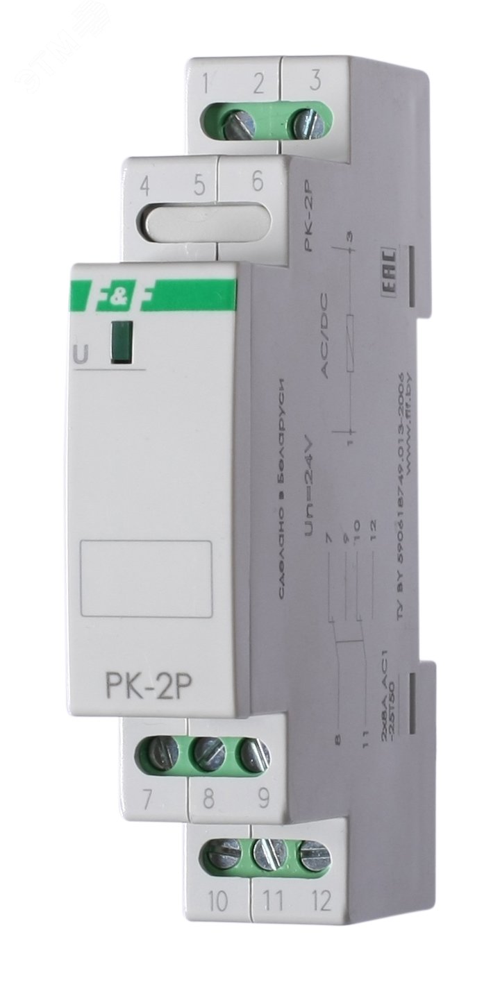 Реле электромагнитное PK-2P 24 EA06.001.008 Евроавтоматика F&F