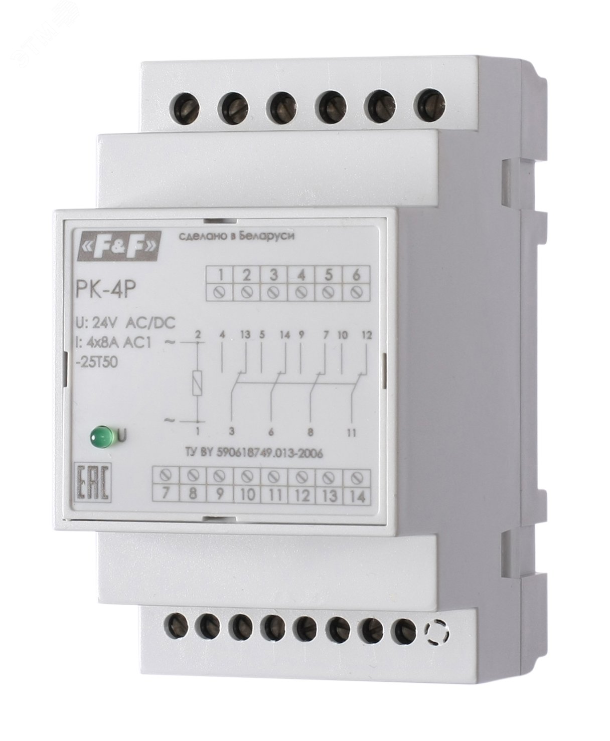 Изображение товара Реле электромагнитное PK-4P 220 (шт)