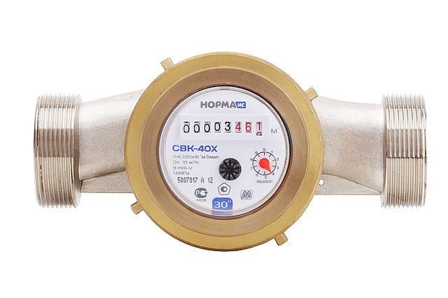 Счетчик холодной воды 1'1/2 со сгонами межповерочный интервал 6 лет 200 мм