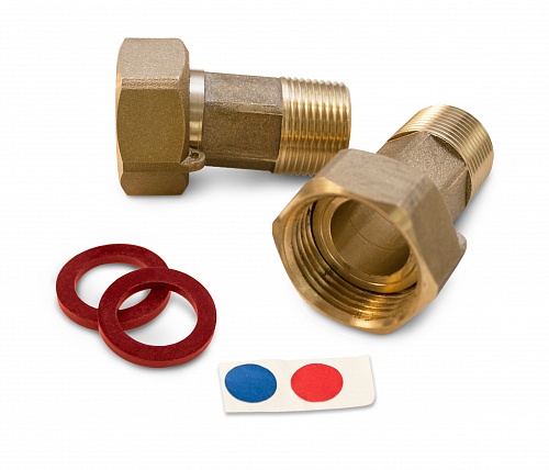 Комплект монтажных частей с обратным клапаном для счетчика 1/2' (1 упак- 2 шт.)