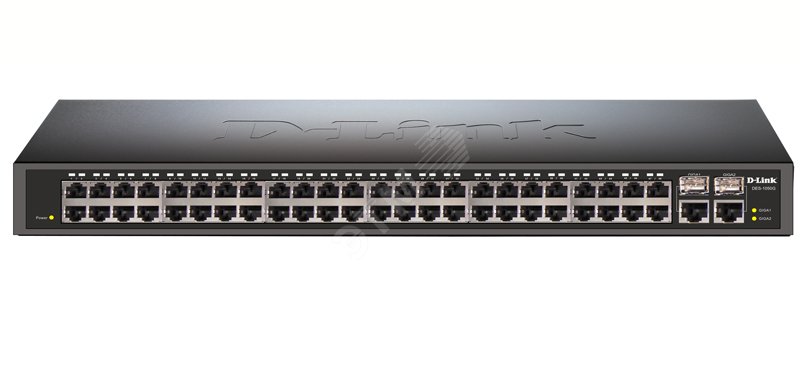 Коммутатор неуправляемый 48 портов 10/100 Мб/с, 4хRJ45/SFP артикул DES ...