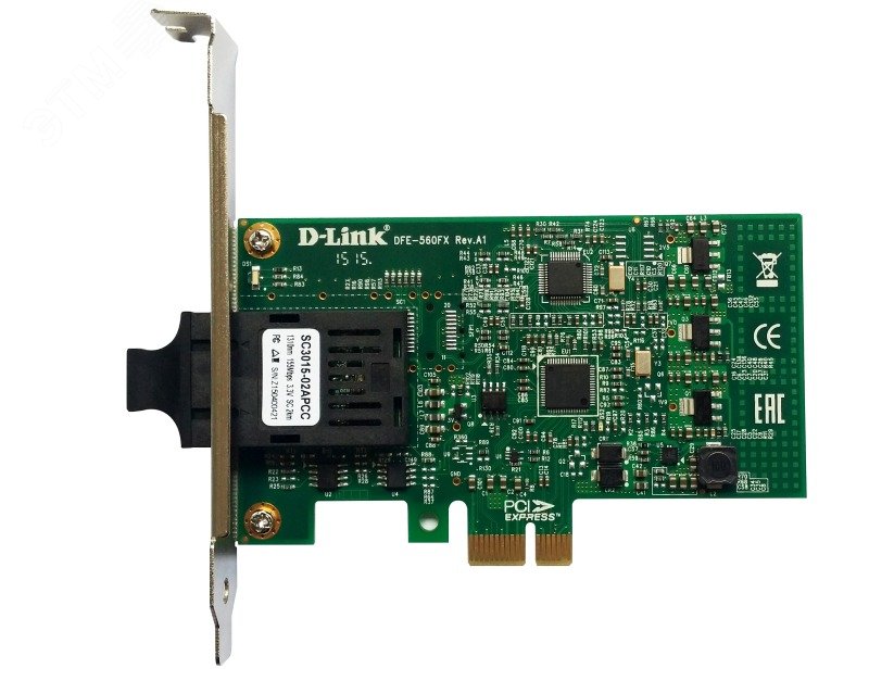 Изображение товара Адаптер сетевой PCI Express D-Link DFE-560FX/B для оптоволокна 200 Мбит/с