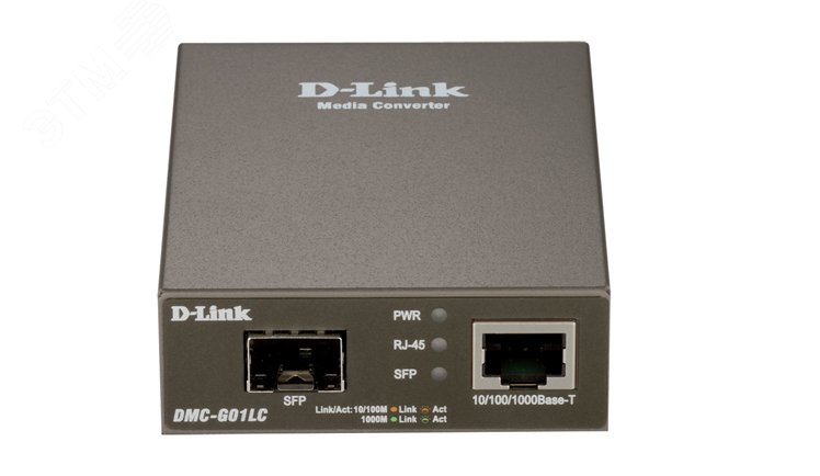 Изображение товара Медиаконвертер D-Link DMC-G01LC 1ХSFP, 1ХRJ45 100/1000 Мбит/с
