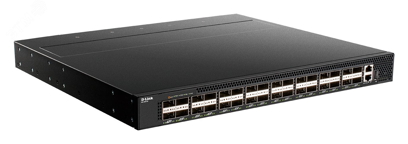 Коммутатор управляемый L3, 32 порта, 40GBase-X QSFP+, 2ИП AC, 4 вентилятора DQS-5000-32S/A1ASI D-Link