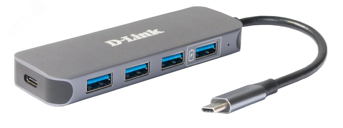 Изображение товара Концентратор 4 порта USB 3.0, 1 портом USB Type-C/PD 3.0 и разъемом USB Type-C (шт)