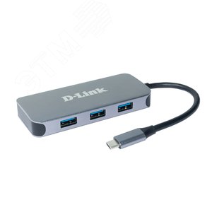 Разветвитель USB 1хUSB Type-C, 3хUSB Type-A, 1хUSB Type-C/PD 3.0, 1хHDMI, 1хRJ45