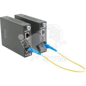Медиаконвертер WDM 1хRJ45 10/100 Мб/с, 1хSC 100 Мб/с, для кабеля до 20 км DMC-920T/B10A D-Link