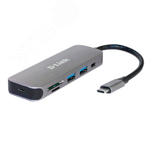Разветвитель USB 2 порта USB 3.0 Type-A 1хUSB Type-C, 1хSD/microSD