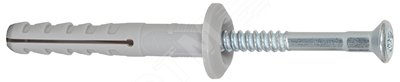 Изображение товара Дюбель-гвоздь 6х40/7 N P грибовидный бортик, нейлон (шт)