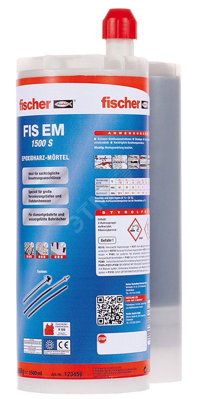 Состав инъекционный FIS EM 1500 S D/I/F/NL/CZ/SK 512080 Fischer - превью 2