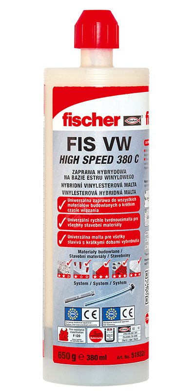 Состав инъекционный FIS VW 380 C CZ/SK/PL 519328 Fischer - превью 2