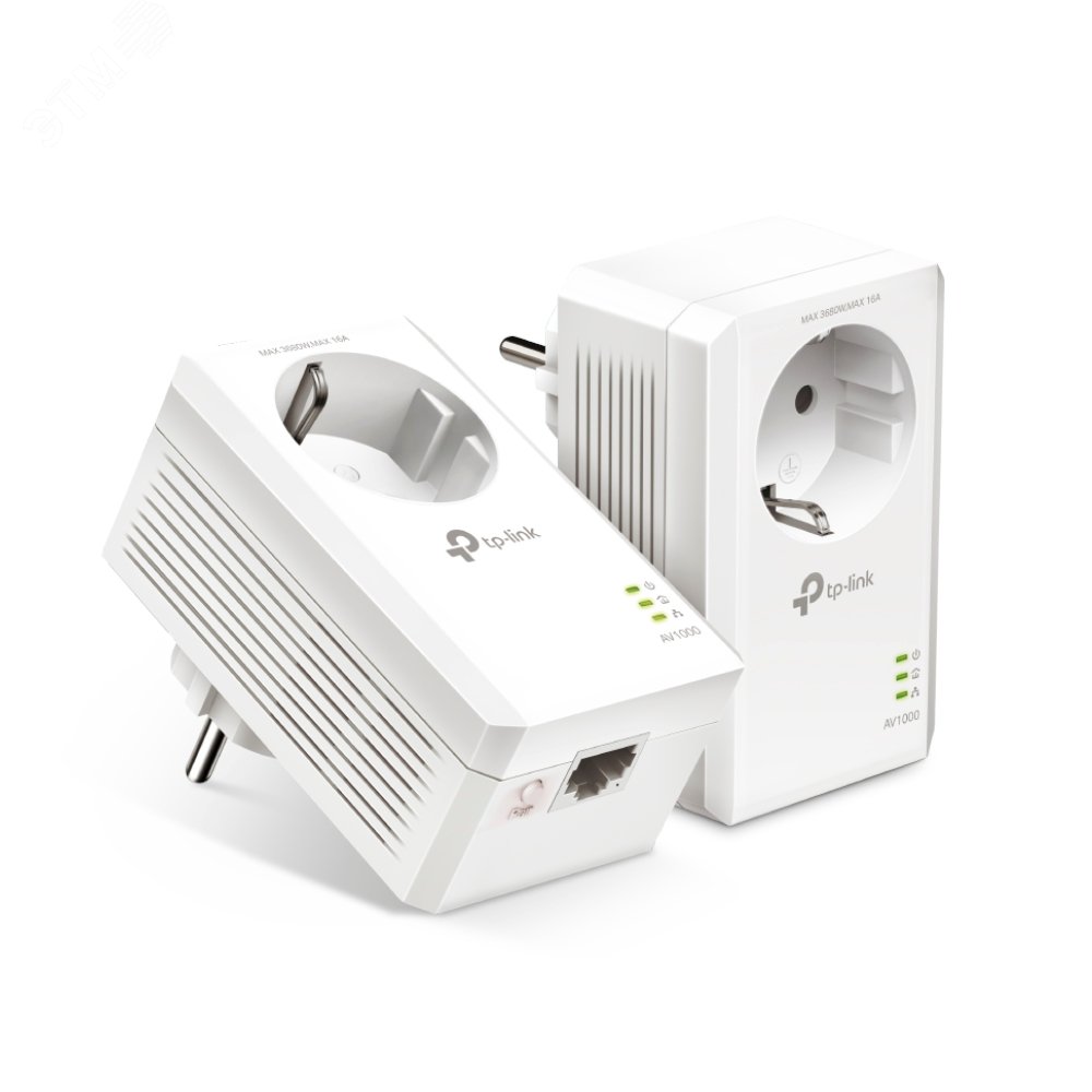 Изображение товара Адаптеры Powerline TP-Link TL-PA7017P KIT AV1000 2×RJ45