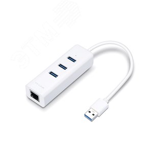 Сетевой адаптер USB 3.0/Gigabit Ethernet c 3-портовым концентратором USB 3.0