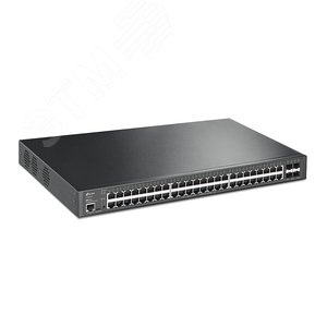 Коммутатор управляемый L2 PoE+ 52 порта 10/100/1000 Мб/с, 48хPoE+, 4хSFP, 500 Вт TL-SG3452XP TP-Link