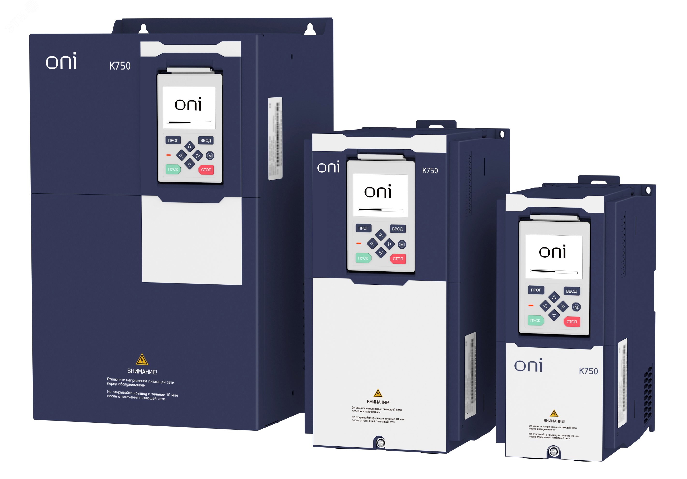 Изображение товара Трехфазный преобразователь частоты K750 4-5,5 кВт 380В с защитой и интерфейсом RS-485