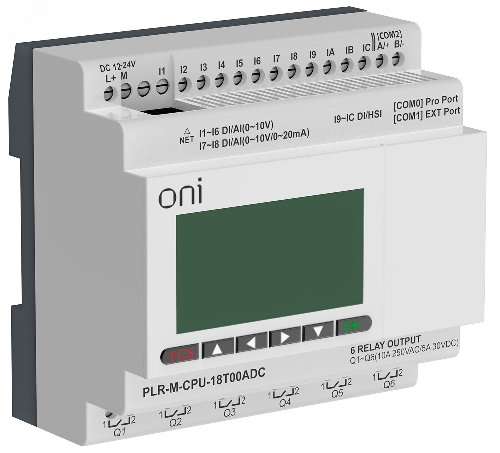 Oni plr. ПЛК Oni PLR С контроллером. Программируемое реле Oni. PLR-S-CPU-1206. PLR-M. CPU di12/do06.