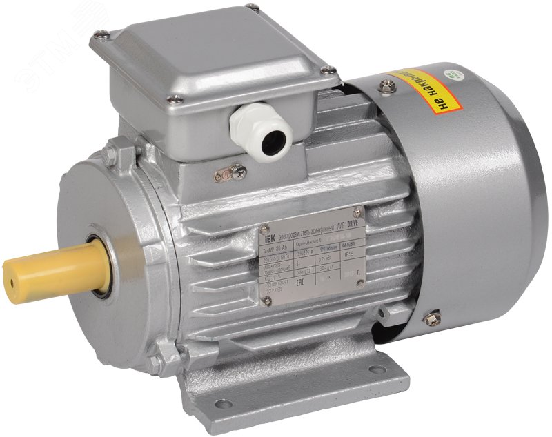 Электродвигатель трехфазный АИР 80B6 380В 1,1кВт 1000 об/мин 1081 DRIVE DRV080-B6-001-1-1010 ONI - превью 2