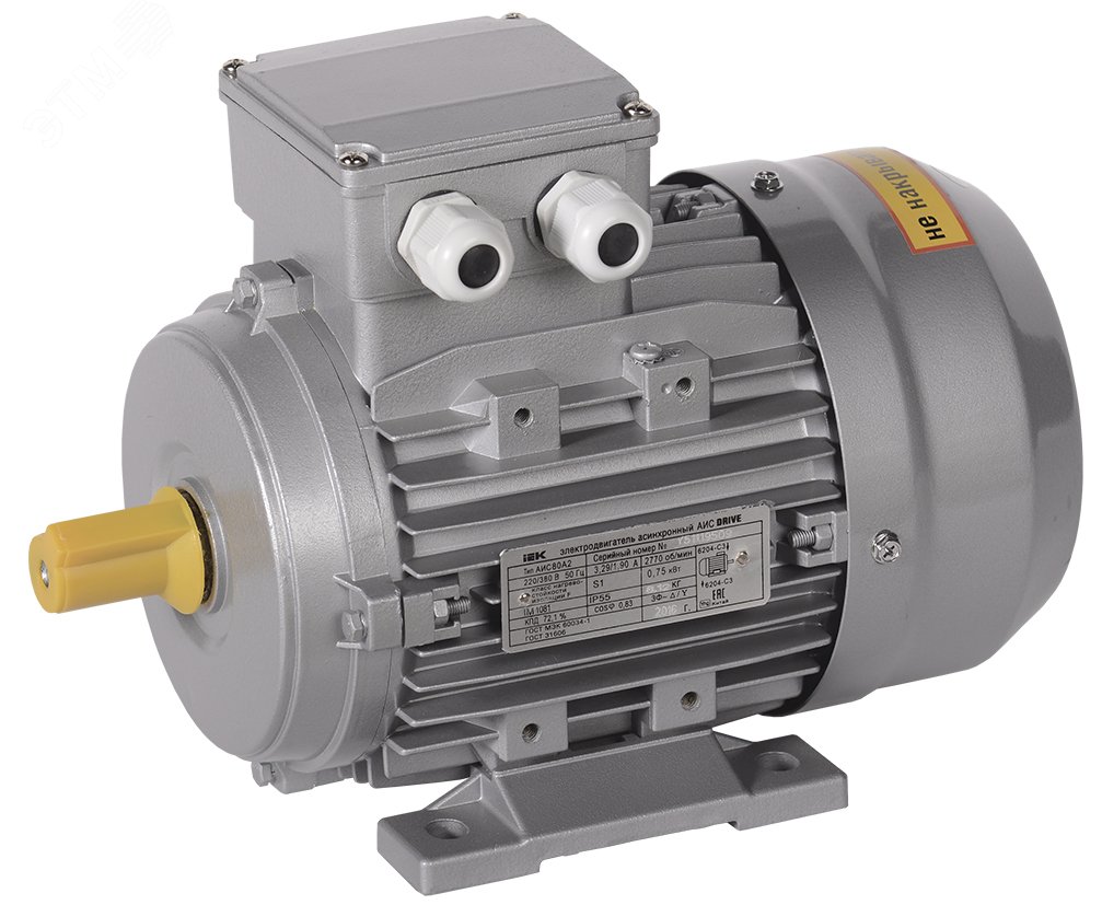 Изображение товара Электродвигатель трехфазный АИС 80C4 380В 1,1кВт 1500об/мин 1081 DRIVE (шт)