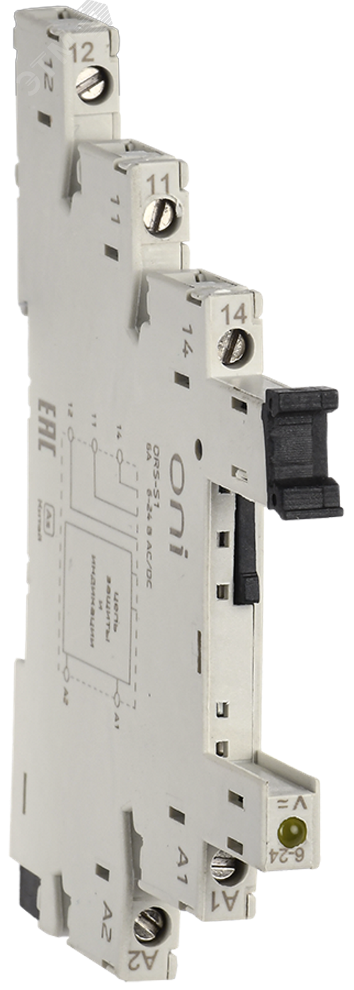 Изображение товара Розетка ORS-S1 для реле серии OSR 35-мм монтаж DIN-рейка