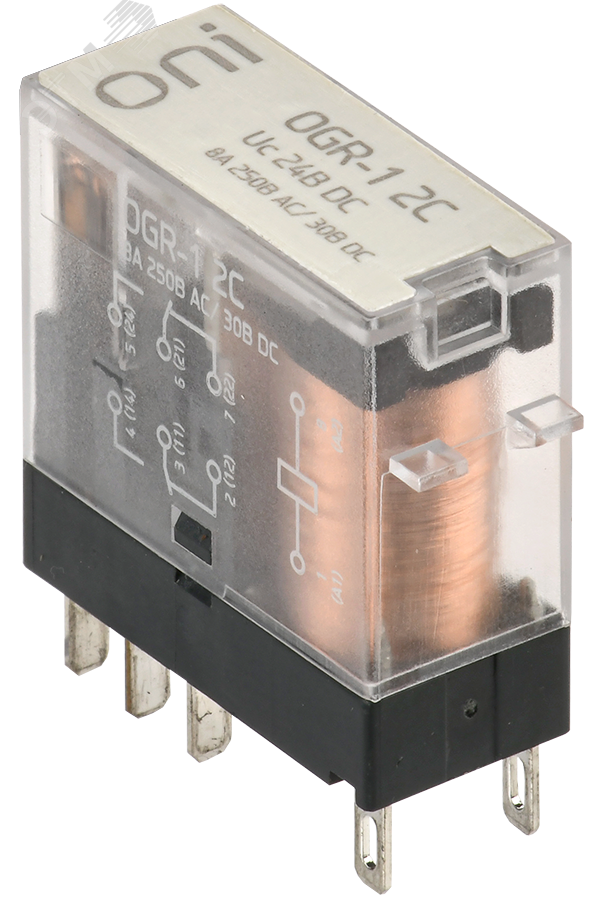 Изображение товара Реле общего назначения ONI OGR-1 2C 24В DC для автоматизации и систем безопасности