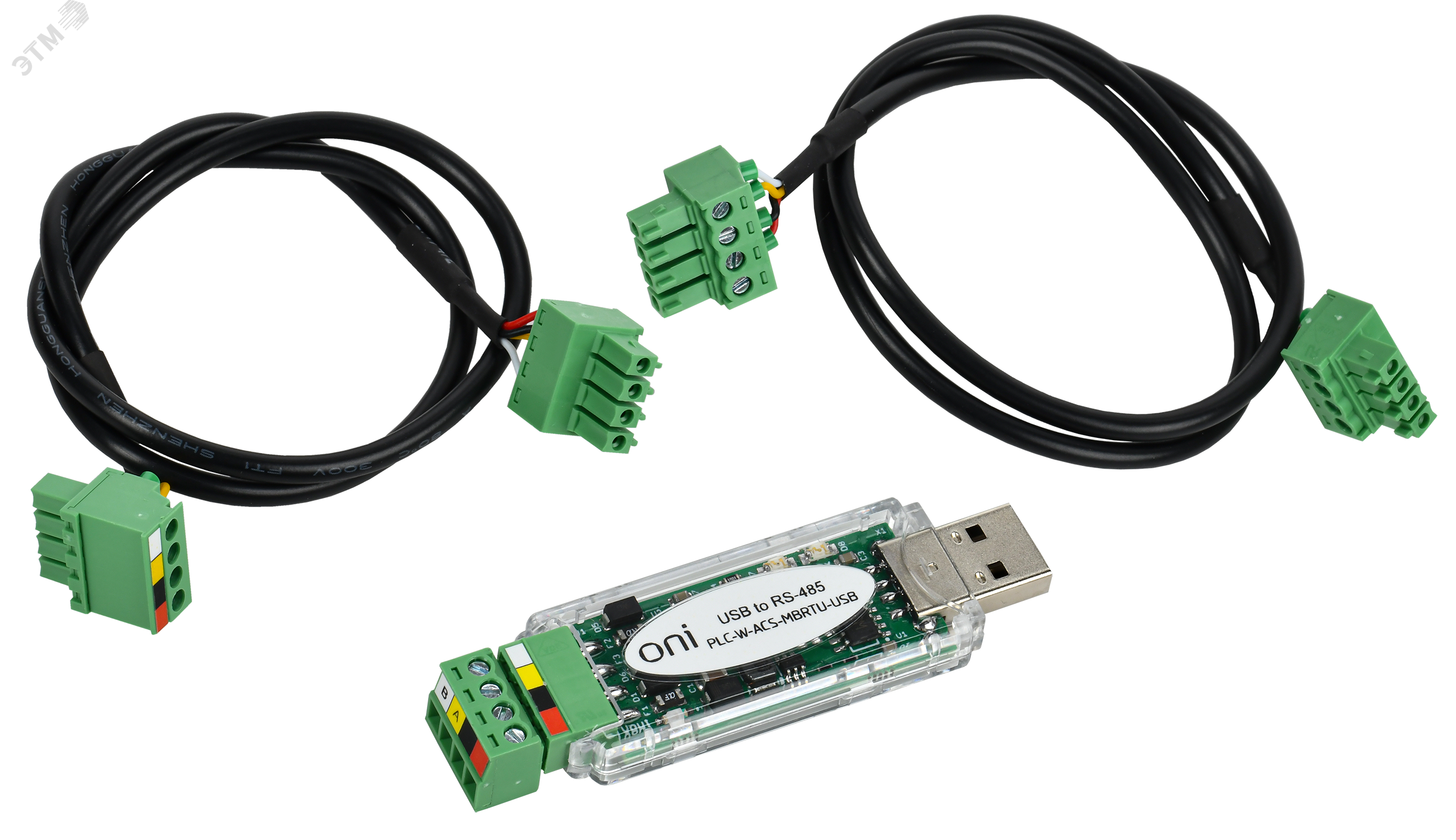 ПЛК W. Преобразователь интерфейсов USB-RS485 PLC-W-ACS-MBRTU-USB ONI