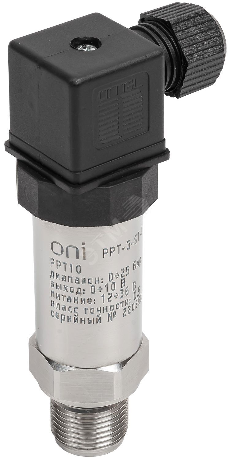 Изображение товара PPT10 Преобразователь давления 0-25 Бар 0-10В M20 DIN43650 ONI Изображение товара PPT10 Преобразователь давления 0-25 Бар 0-10В M20 DIN43650 ONI