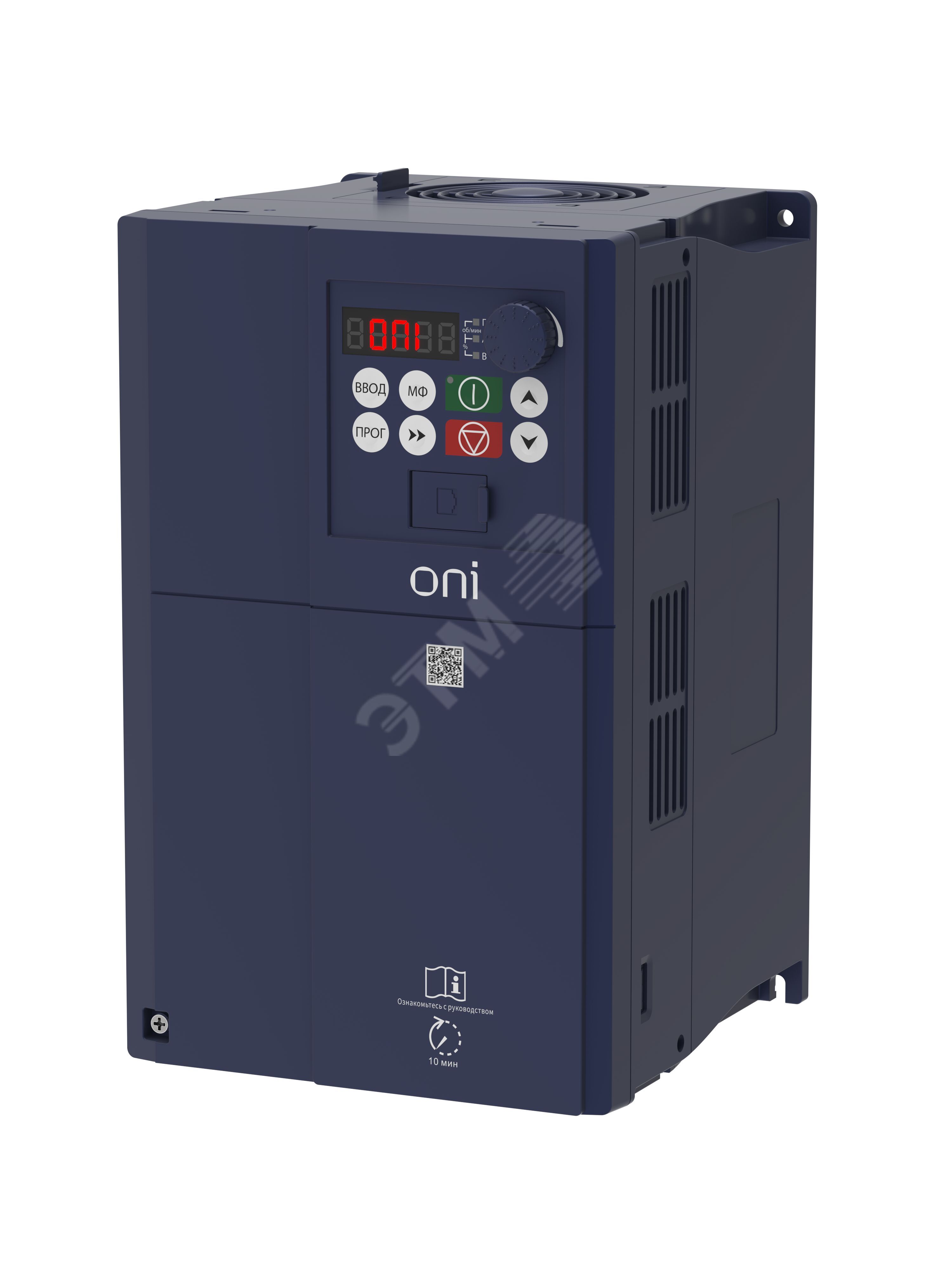 Изображение товара Преобразователь частоты ONI FC-431 11-15 кВт с интерфейсами RS-485 и расширением