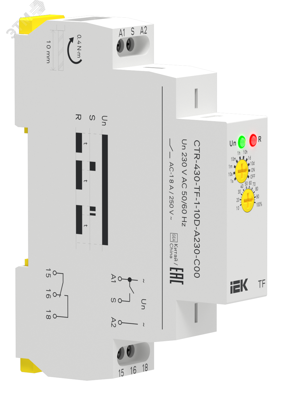 Изображение товара Реле задержки выключения TF 1 контакт 230В AC IEK