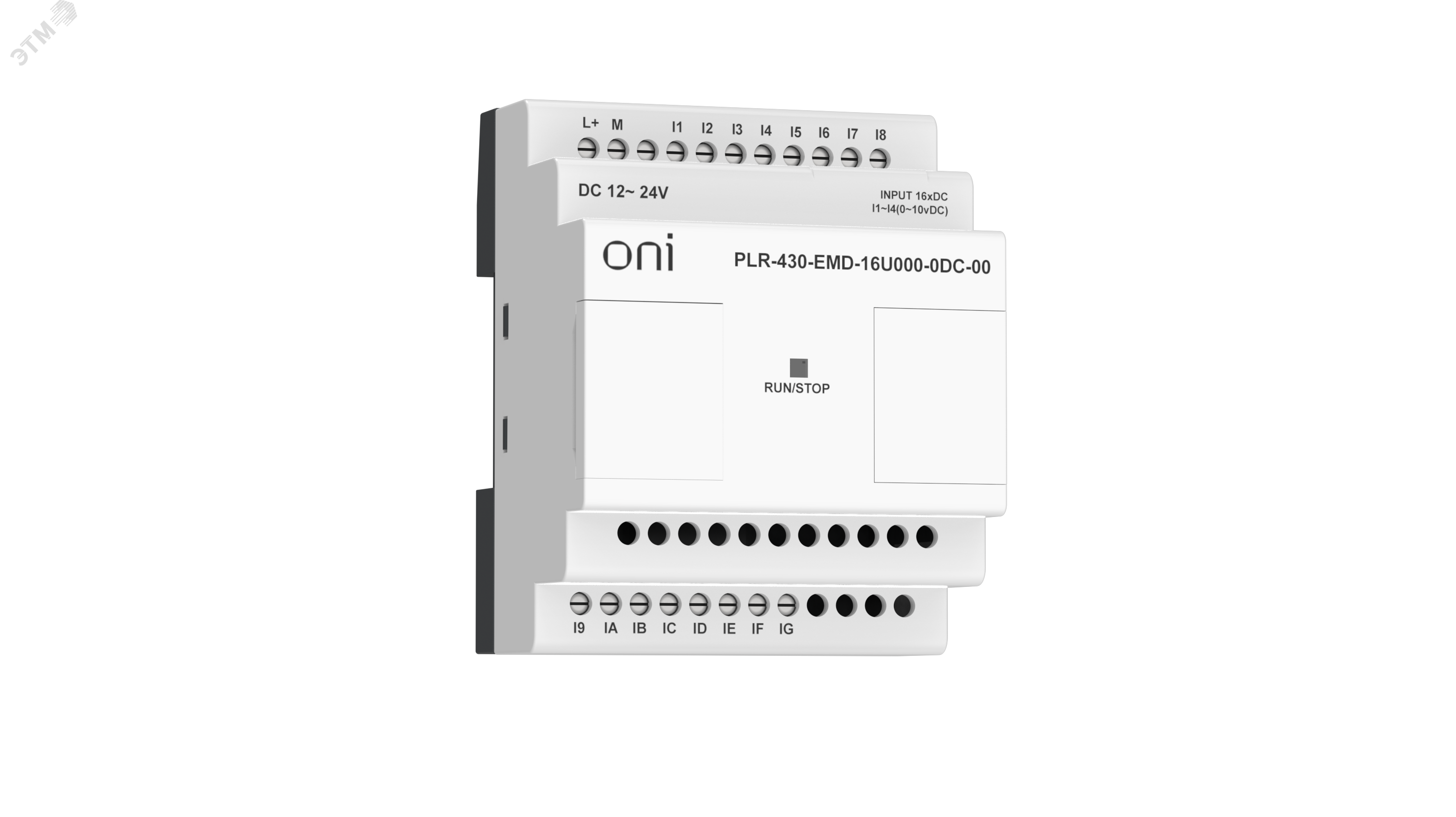 Изображение товара Модуль расширения входов выходов 12 DI 4 UI (0-10 В/DI) 24В DC (шт)