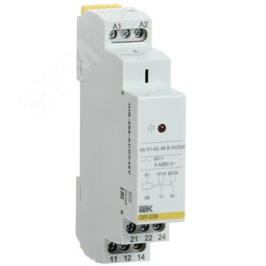 Изображение товара Реле промежуточное OIR 2 контакта (8А) 48 В AC/DC (шт)
