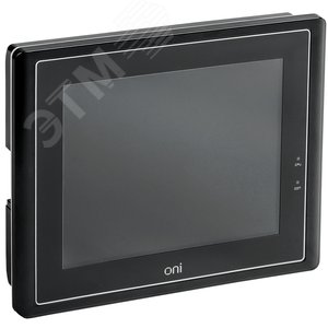 Изображение товара Панель оператора общепром. 9,7' резистивный экран, черная. Корпус: пластик, 1xRS485/232, 2xUSB, 24В DC (шт)