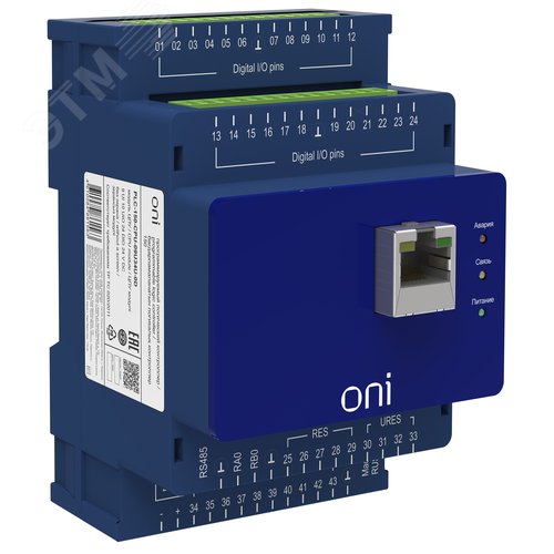 Изображение товара Модуль ПЛК 150 ЦПУ 9 UI 10 UIO 24 DIO 24В DC без экрана (шт)