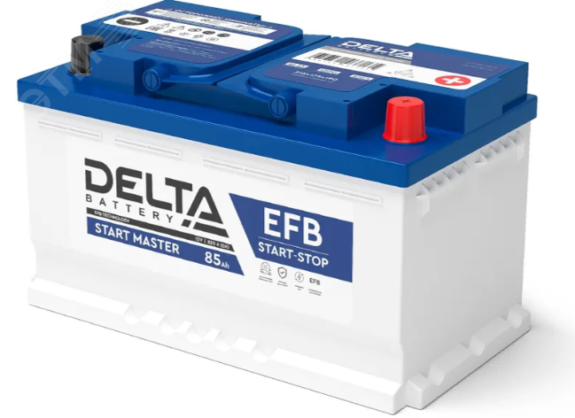 Изображение товара Аккумулятор DELTA START MASTER 85 Ah EFB для автомобилей с системой START-STOP