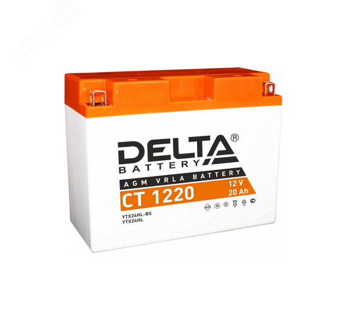 Аккумулятор CT 12В 20Ач CT 1220 Delta MOTO