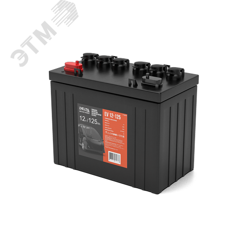 Изображение товара Тяговая аккумуляторная батарея 12В 125Ач DELTA EV 12-125 (шт)