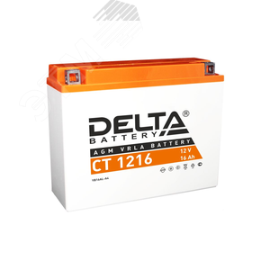 Аккумулятор CT 12В 16Ач CT 1216 Delta MOTO