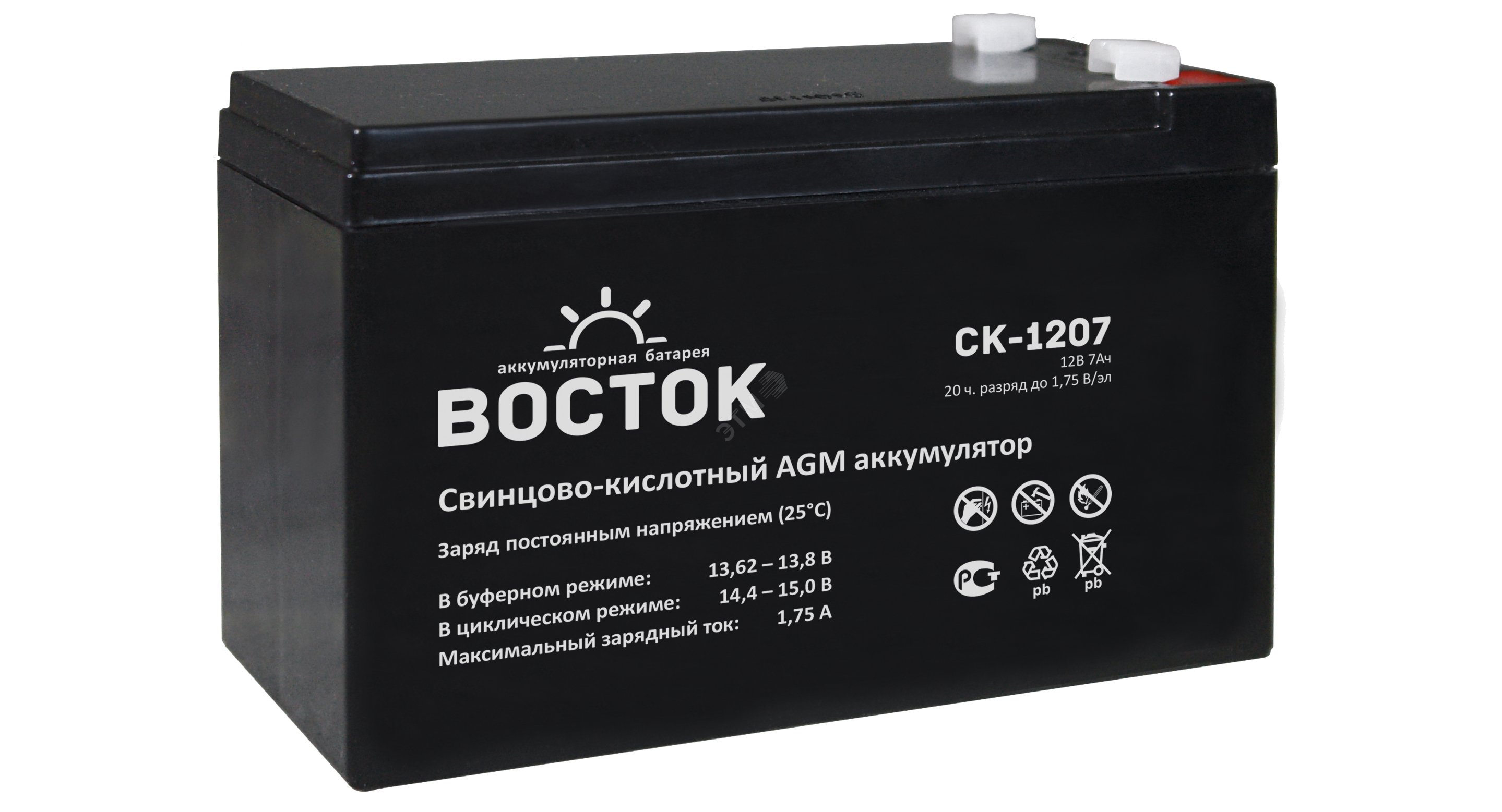 Аккумулятор CK 12В 33Ач СК 1233 Восток (аккумуляторы)