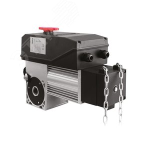 Изображение товара Комплект привода для промышленных секционных ворот до 28 м?, 380 В, 350 Вт, 60 Нм, 32 об/мин, интенсивность использования 60 %, IP65, -20…+55 град.С. Комплект: привод SHAFT-60 IP65, крепежный кронштейн, цепь SHCHAIN 8 м, кнопка Button-3 с кабеле (шт)