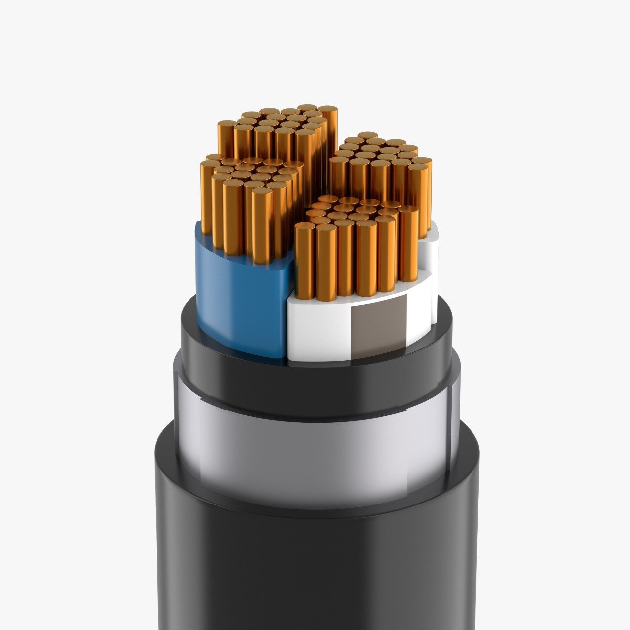 Кабель силовой ВБШвнг(А)-LS-ХЛ 4х150 мс(N)-1 ТРТС