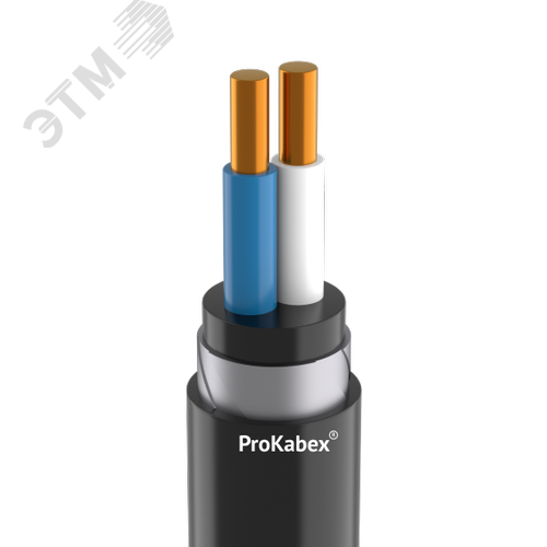 Кабель силовой ВБШвнг-LS-ХЛ 2х6(N)-1 ТРТС - фото 1