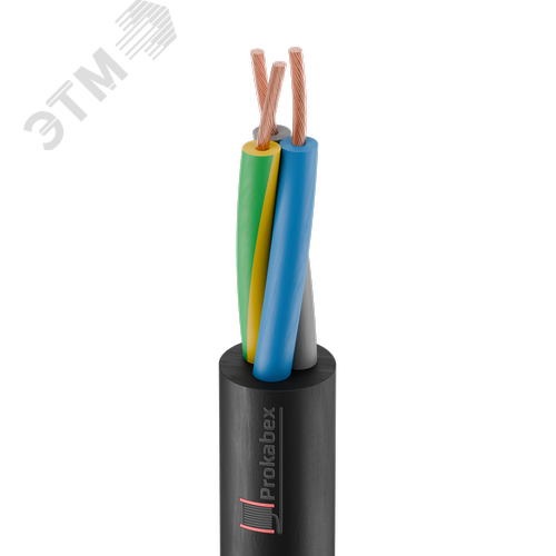 Изображение товара Кабель силовой КГТП-ХЛ 3х1,5(N,PE) 220/380 -2ТРТС (м)