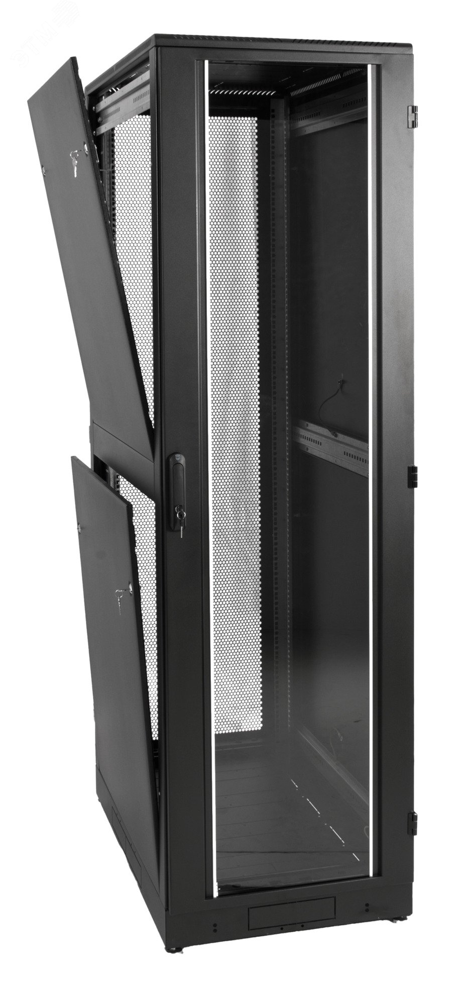 Изображение товара Шкаф телекоммуникационный напольный 42U (600x1000)дверь стекло, черн (шт)