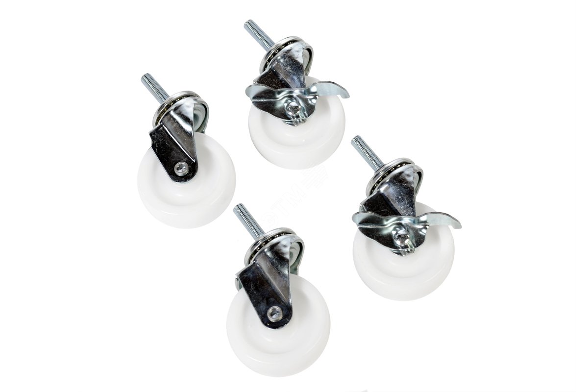 Изображение товара Комплект роликов 3x1 для стоек СТК 4 шт с тормозом 2 шт